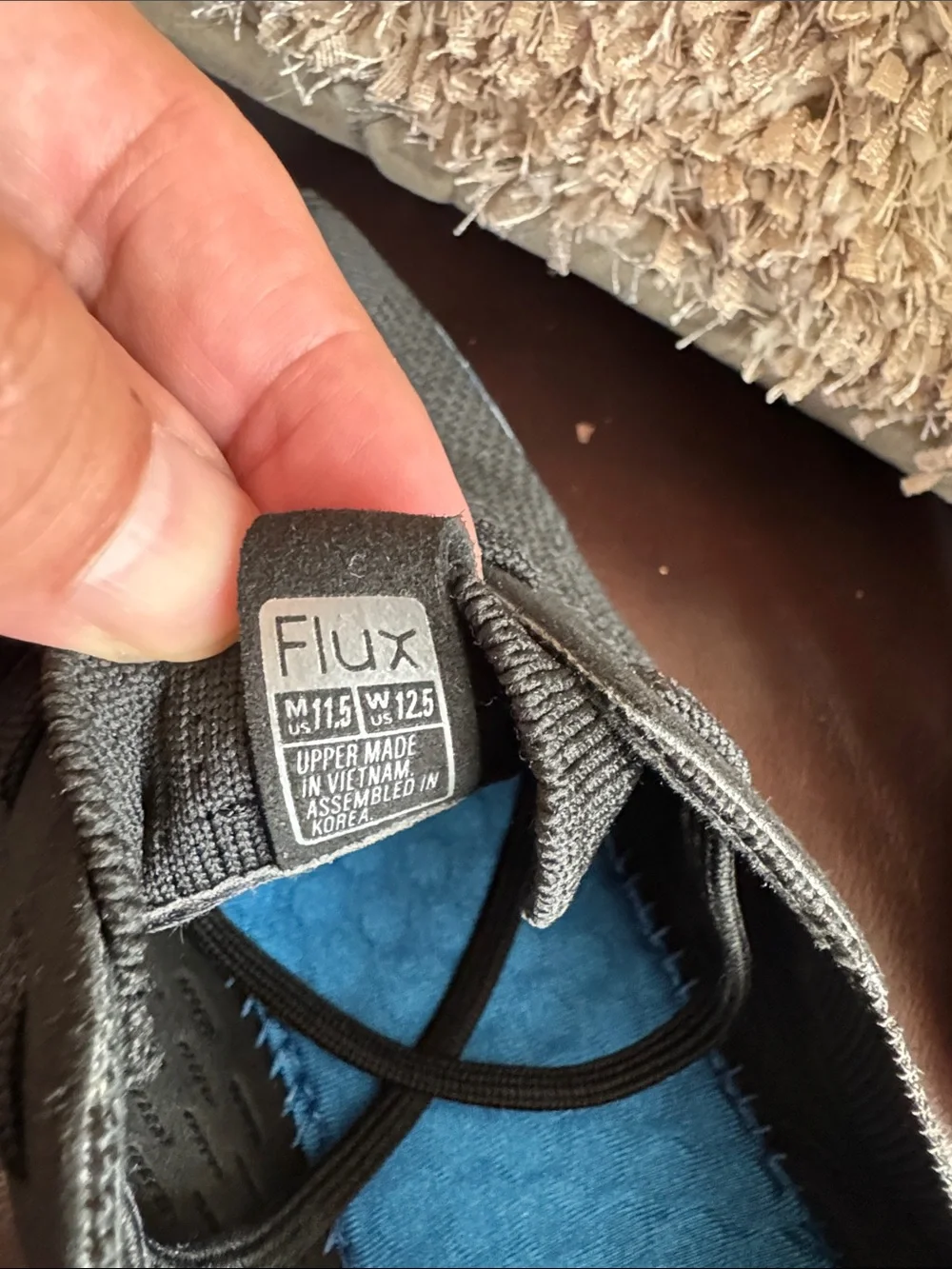 Men's Black Knit Low-Top Sneakers by